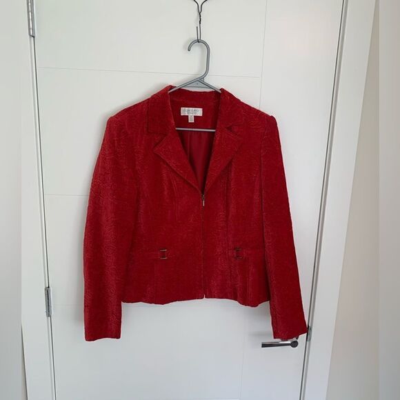 𝅺concepts Conrad C Vintage Red Velvet Jacket - Picture 3 of 5